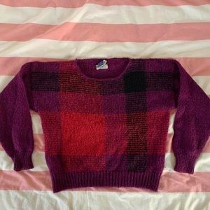 vintage multicolor wool sweater